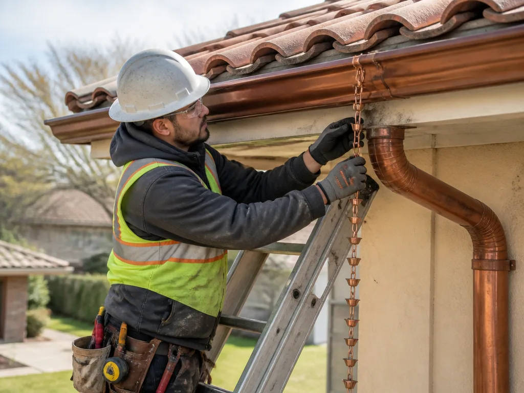 Rain Chain Installation