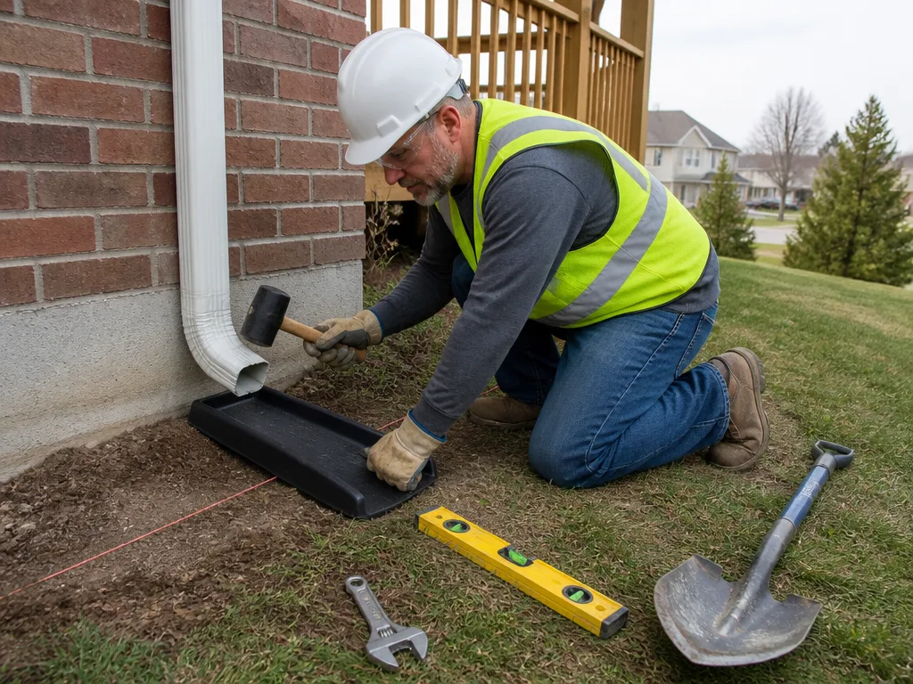 Splash Block Installation